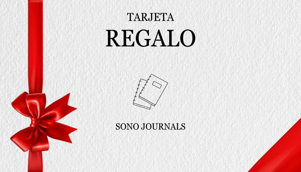 TARJETA REGALO SONOJOURNALS